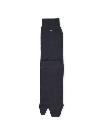 Tabi Ribbed Wool Blend Socks Black - MAISON MARGIELA - BALAAN 1