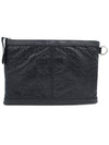 Women s Balenciaga 273022 Black Lambskin Motor Document Medium Clip Clutch gt Pouch Gangbuk used luxury goods - BALENCIAGA - BALAAN 4