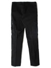 Compass Badge Cargo Straight Pants Black - STONE ISLAND - BALAAN 3