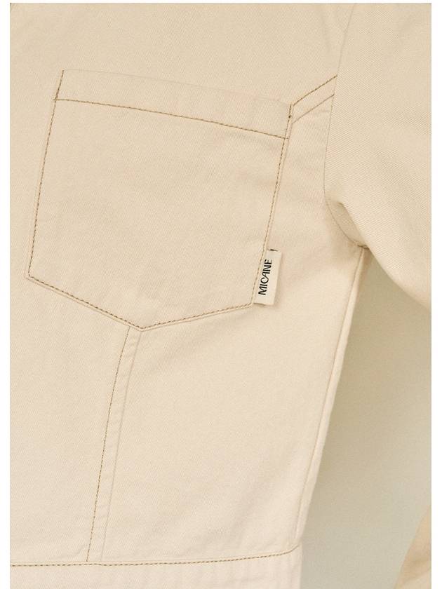 Chuz Denim Stitch Point Jacket Setup Light Beige - MICANE - BALAAN 6