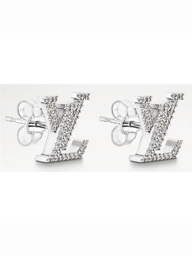 LV Iconic Earrings Silver - LOUIS VUITTON - BALAAN 2