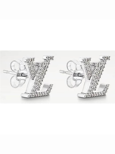 LV Iconic Earrings Silver - LOUIS VUITTON - BALAAN 2