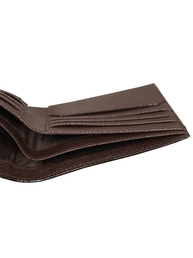 Men’s 3 Stripe Half Wallet Brown - BALLY - BALAAN 7