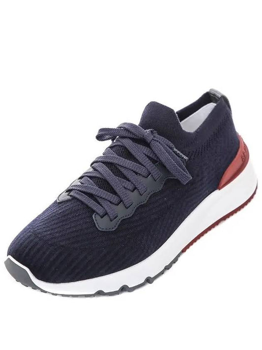 Knit Running Sneakers Navy - BRUNELLO CUCINELLI - BALAAN 2