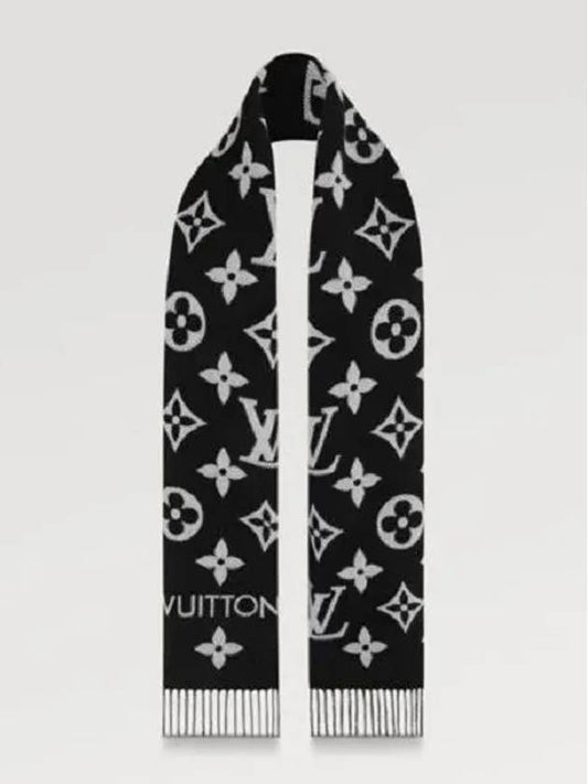 LV Essential Scarf Black - LOUIS VUITTON - BALAAN 2