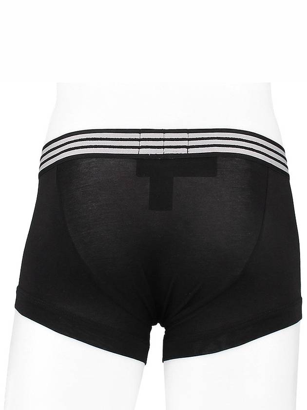 Men's Logo Stretch Cotton Trunk Briefs Black - EMPORIO ARMANI - BALAAN 5