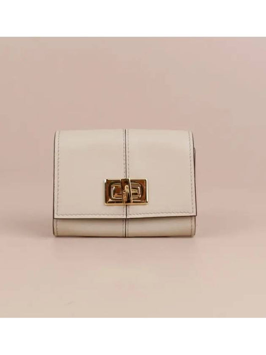 Women's Micro Twist Card Wallet Beige - FENDI - BALAAN 2