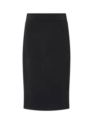 Women s Back Slit Midi Skirt Black - EMPORIO ARMANI - BALAAN 1