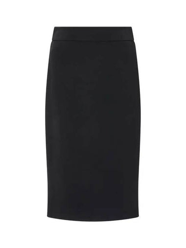 Women s Back Slit Midi Skirt Black - EMPORIO ARMANI - BALAAN 1