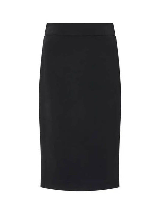 Women s Back Slit Midi Skirt Black - EMPORIO ARMANI - BALAAN 1