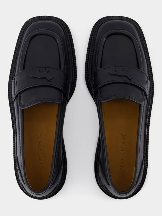 Loafers - Maison Kitsune - Leather - Black - MAISON KITSUNE - BALAAN 4