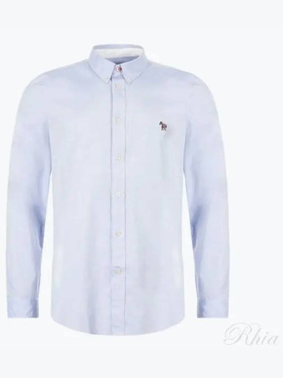 Zebra Patch Long Sleeve Shirt Light Blue - PAUL SMITH - BALAAN 2