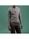 BRAILLE half zip up knit gray - PEUTEREY - BALAAN 3