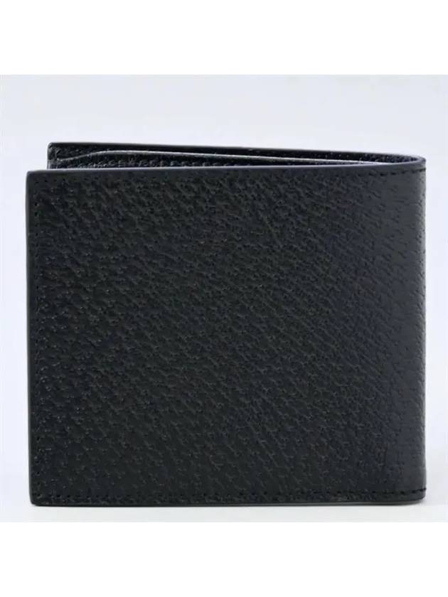 GG Marmont Leather Bi Fold Wallet Black Gold - GUCCI - BALAAN 3