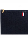 Three Stripes Tab Pebble Document Folio Clutch Bag Black - THOM BROWNE - BALAAN 4