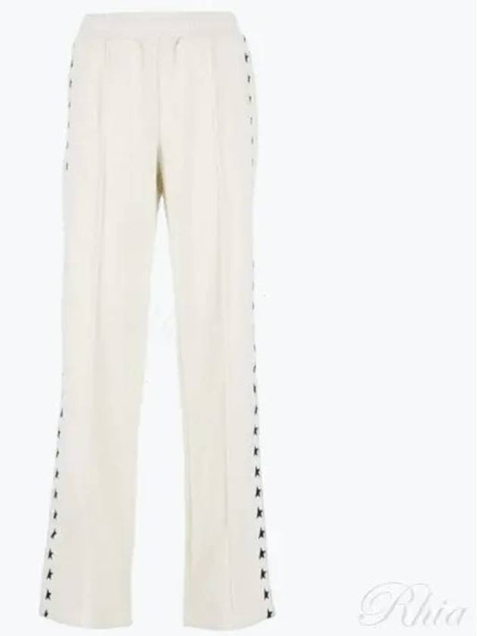 Side Star Logo Track Pants White - GOLDEN GOOSE - BALAAN 2