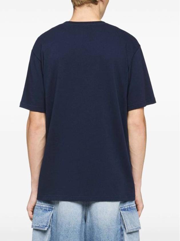 Anchor Embroidery Short Sleeve T-Shirt Blue - JW ANDERSON - BALAAN 4