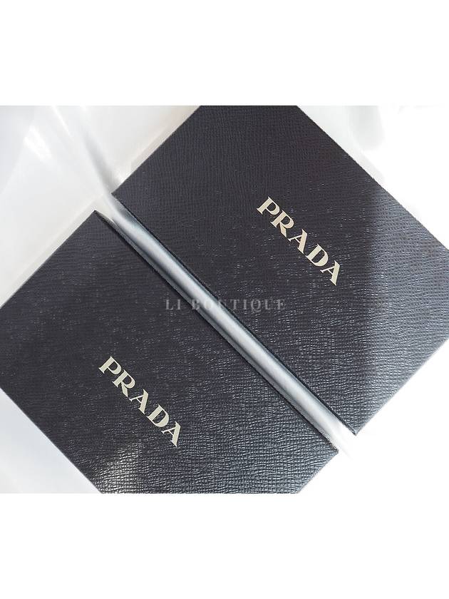 Triangular logo leather iPhone XS MAX case black 2ZH083 - PRADA - BALAAN 9