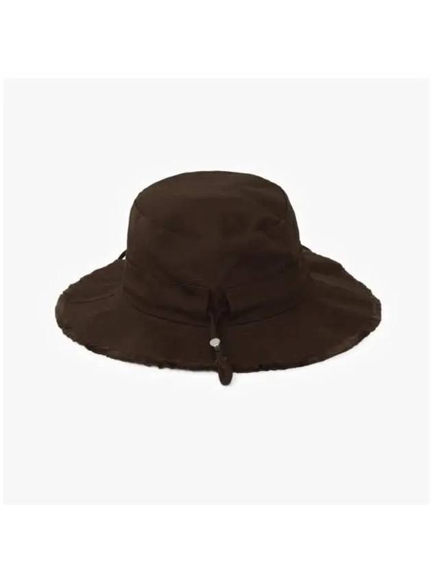 Le Bob Artichaut Cotton Bucket Hat Brown - JACQUEMUS - BALAAN 6