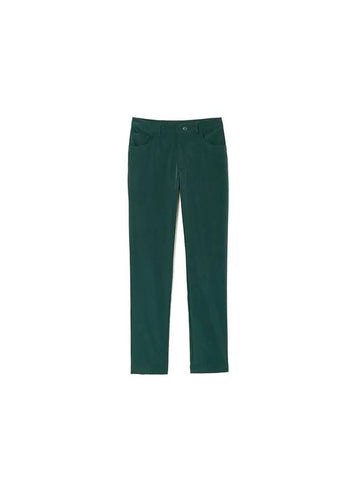 Sport 5 Pocket Straight Pants Green - LACOSTE - BALAAN 1