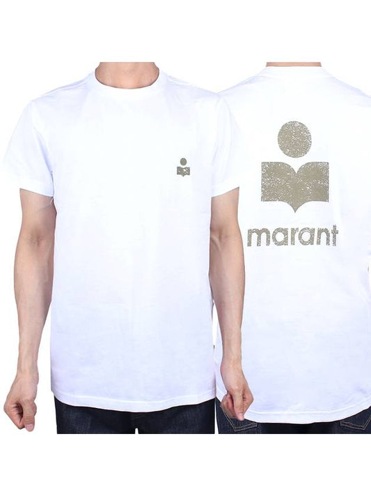 Zafferh Logo Cotton Short Sleeve T-Shirt White - ISABEL MARANT - BALAAN 2