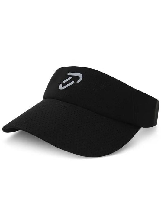 Logo perforated sun cap IPM3MCP711 BK - IJP DESIGN - BALAAN 2