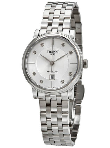 Tissot Carson Premium Automatic Diamond White Dial Ladies Watch T122.207.11.036.00 - TISSOT - BALAAN 1