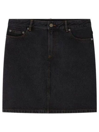 Women's Standard Denim A-Line Skirt Black - A.P.C. - BALAAN 2