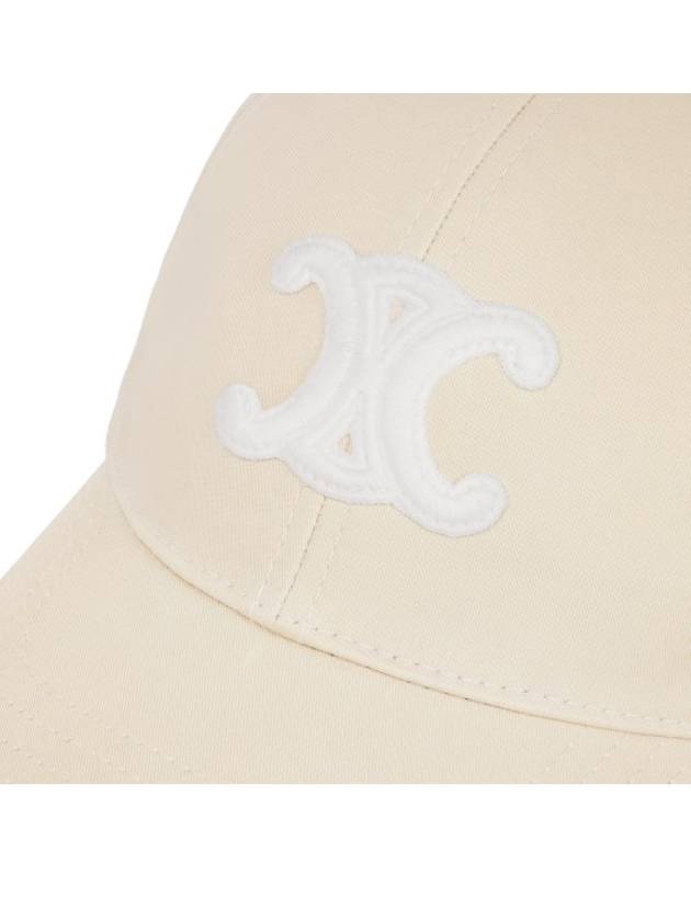 Triomphe Cotton Ball Cap Vanilla - CELINE - BALAAN 6