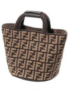 FF Cashmere Shopping Bag Brown - FENDI - BALAAN 2