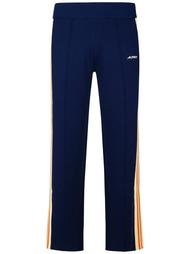 Autry 'Jogger' Navy Viscose Blend Pants - AUTRY - BALAAN 1