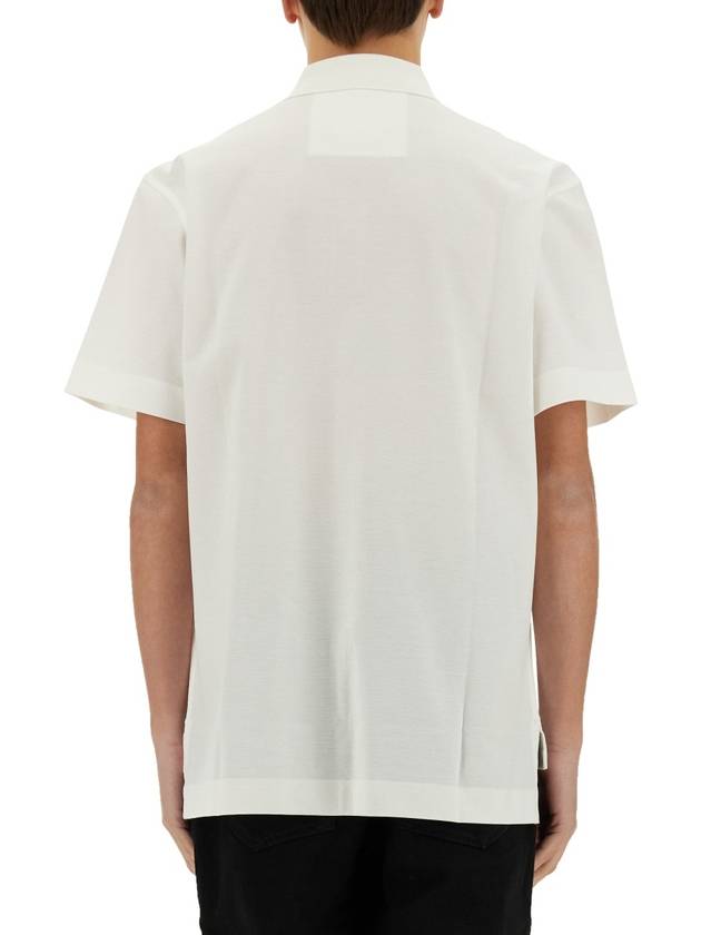 Embroidered Logo Cotton Polo Shirt White - GIVENCHY - BALAAN 4