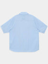 Convertible Collar Stripe ShirtSky Blue - KINETO - BALAAN 4