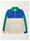 Ariann Half Zip Cotton Sweatshirt Green - ISABEL MARANT - BALAAN 2