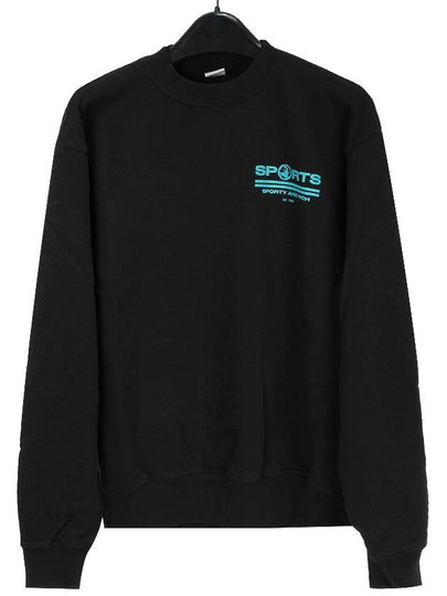 Crew Neck Sweatshirt Black - SPORTY & RICH - BALAAN 2