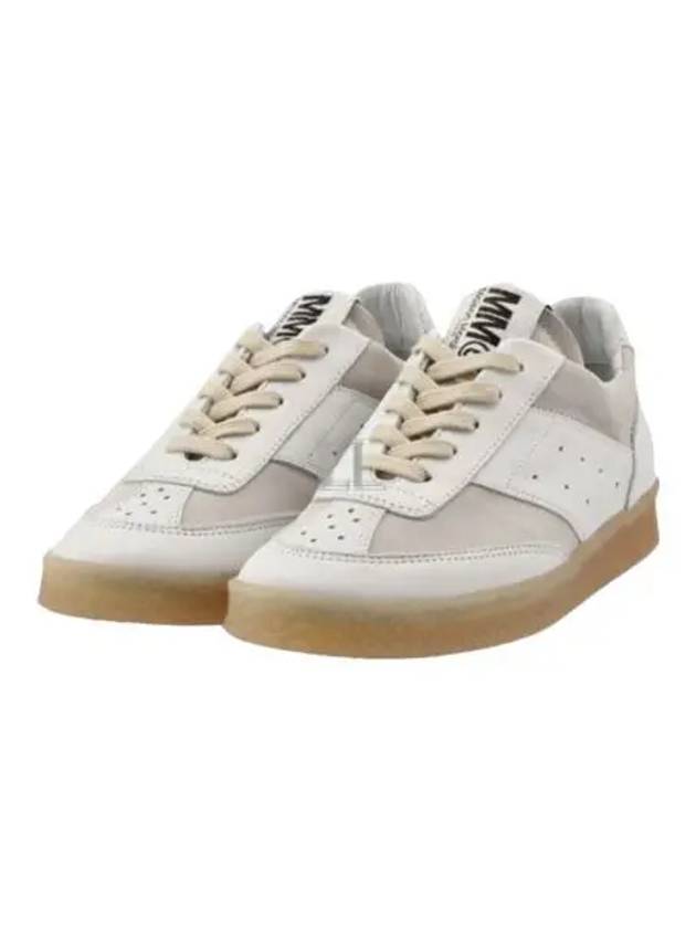 6 Court Logo Tongue Low Top Sneakers White - MAISON MARGIELA - BALAAN 2