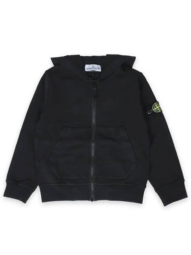 Stone Kids Waffen Patch Hooded Zip Up Jacket Black K1S16 6100010S0040 V0029 - STONE ISLAND - BALAAN 1