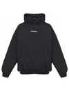 Logo Print Hoodie Black - BALENCIAGA - BALAAN 2