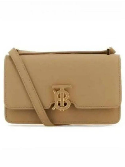 TB Logo Calfskin Mini Cross Bag Beige - BURBERRY - BALAAN 2