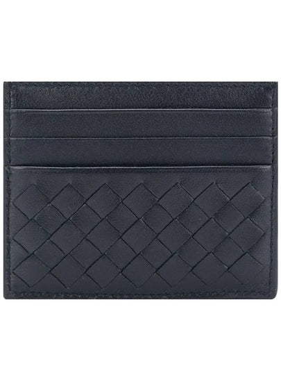 Intrecciato Weaving Card Wallet Navy - BOTTEGA VENETA - BALAAN 2