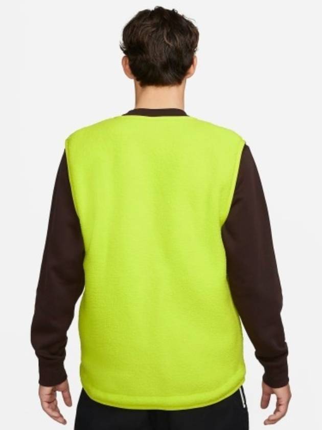 Sherpa Fleece Vest Neon Green - NIKE - BALAAN 3