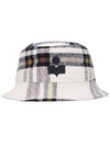 Check Wool Bucket Hat Ivory - ISABEL MARANT - BALAAN 3