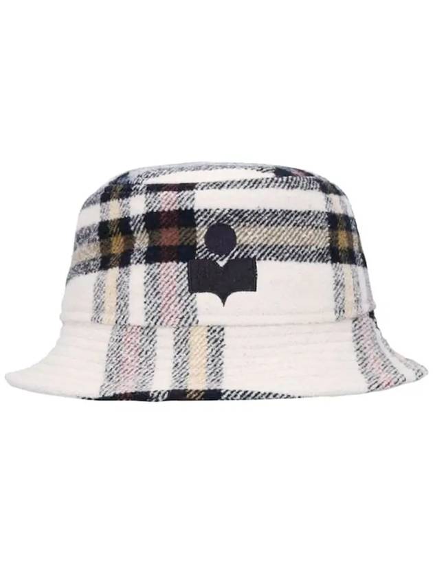 Check Wool Bucket Hat Ivory - ISABEL MARANT - BALAAN 2