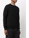 Face Patch Crew Neck Knit Top Black - ACNE STUDIOS - BALAAN 5