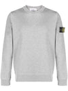 Compass Patch Crew Neck Sweatshirt Grey Melange - STONE ISLAND - BALAAN 1