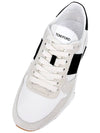Suede Technical Fabric Jagga Low Top Sneakers Black White - TOM FORD - BALAAN 8