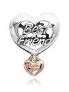 Love You Best Friend Heart Bracelet Charm Silver - PANDORA - BALAAN 4