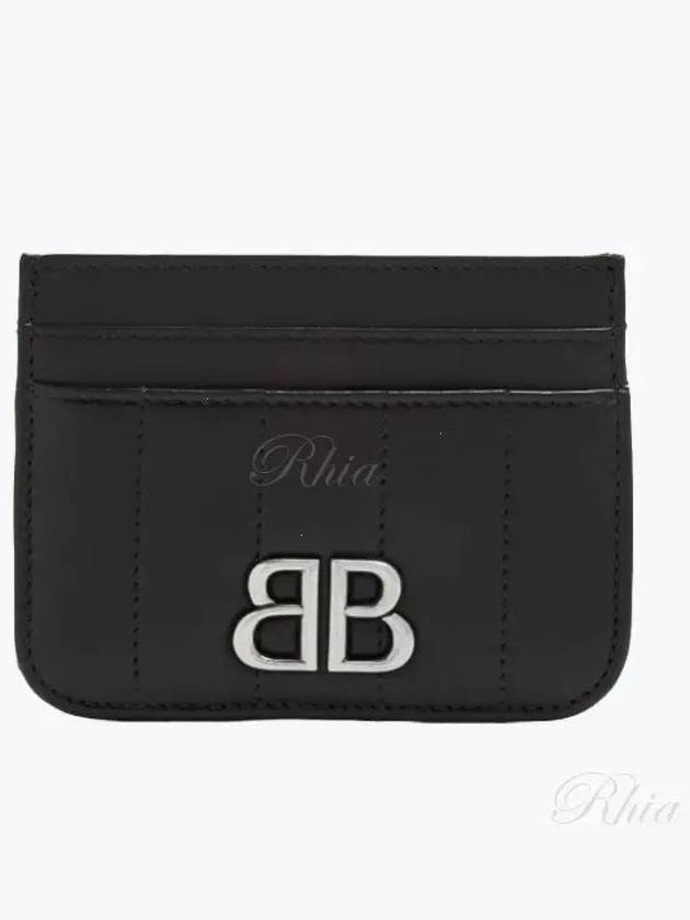 Monaco Leather Card Wallet Black - BALENCIAGA - BALAAN 2