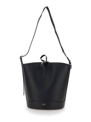 Ana Leather Shoulder Bag Black - A.P.C. - BALAAN 1