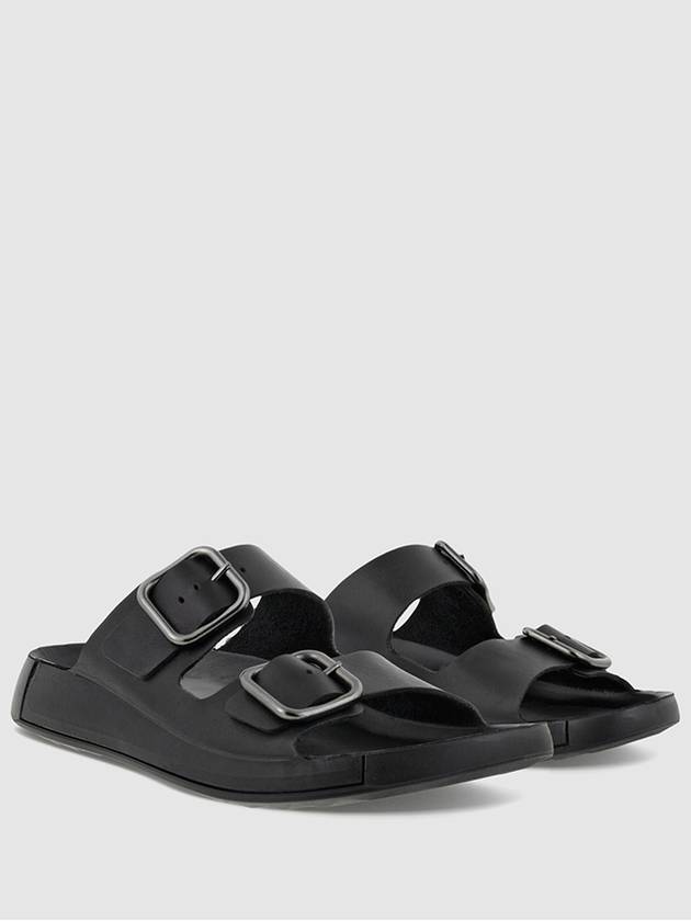 Cozmo Leather Slippers Black - ECCO - BALAAN 2